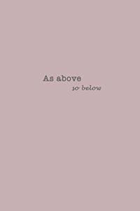 As Above so Below