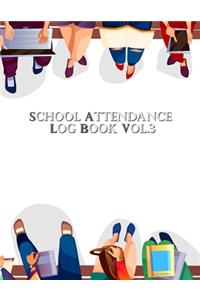 School Attendance Log Book Vol. 3