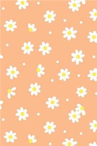 White Daisy Floral Notebook