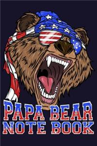 Papa Bear Note Book