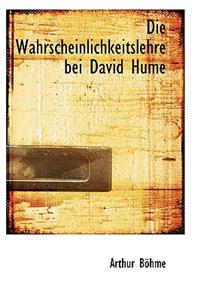 Die Wahrscheinlichkeitslehre Bei David Hume