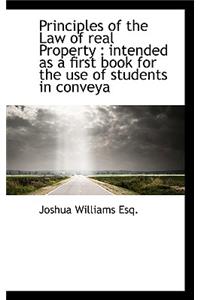 Principles of the Law of Real Property