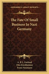 Fate of Small Business in Nazi Germany