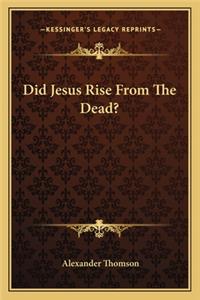 Did Jesus Rise from the Dead?