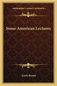 Some American Lectures