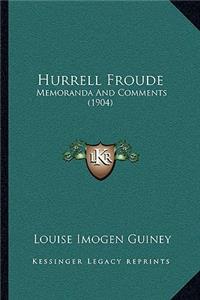 Hurrell Froude