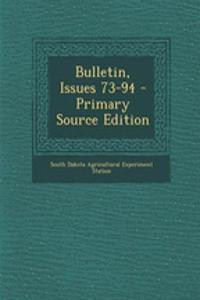 Bulletin, Issues 73-94