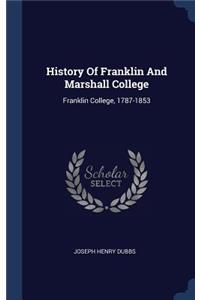 History Of Franklin And Marshall College
