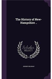 THE HISTORY OF NEW-HAMPSHIRE