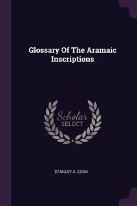 Glossary Of The Aramaic Inscriptions
