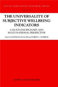 Universality of Subjective Wellbeing Indicators