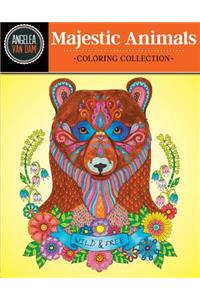 Hello Angel Majestic Animals Coloring Collection