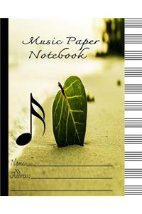 Music Paper Notebook