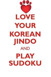 Love Your Korean Jindo and Play Sudoku Korean Jindo Sudoku Level 1 of 15