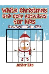 White Christmas Grid Copy Activities for Kids
