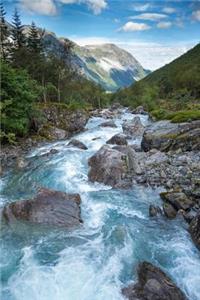 Beautiful Blue Glacier Fed River in Norway Journal