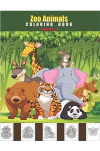 Zoo Animals Coloring Book