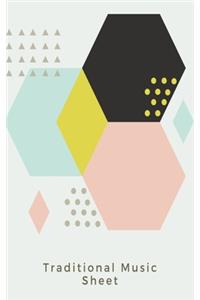 Traditional music sheet