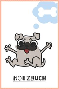 Notizbuch lustiger Hund