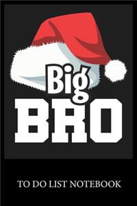 Big Bro Santa Christmas: To Do List & Dot Grid Matrix Journal Checklist Paper Daily Work Task Checklist Planner School Home Office Time Management