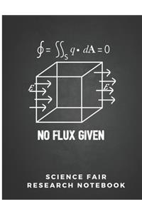 No Flux Given Science Fair Research Notebook