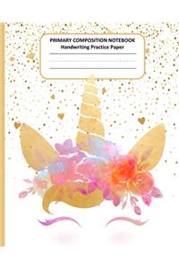 PRIMARY COMPOSITION NOTEBOOK Handwriting Practice Paper