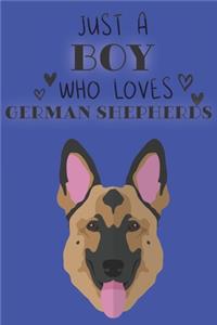 Just A Boy Who Loves German Shepherds