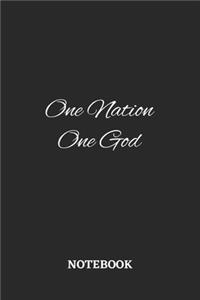 One Nation One God Notebook