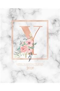 Weekly & Monthly Planner 2020 Y