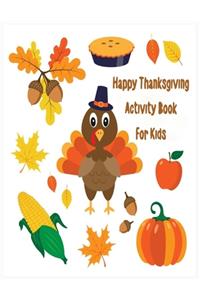 Happy Thanksgiving Activity Book for kids