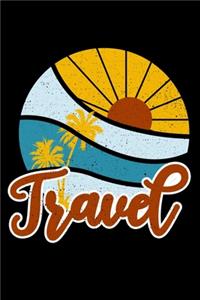 Travel Palm Tree Sunset Retro