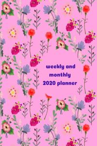 weekly and monthly 2020 planner