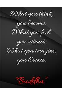 What you think you become What you feel you attract What you imagine you create