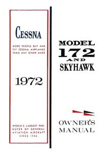 Cessna 1972 Model 172 and Skyhawk Owner's Manual