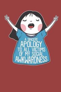 Social Awkwardness Journal Notebook