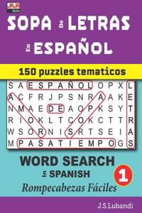 SOPA de LETRAS en ESPAÑOL (WORD SEARCH in SPANISH)