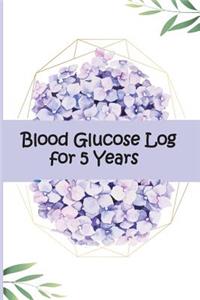 Blood Glucose Log for 5 Years