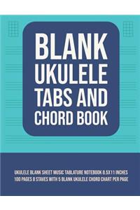 Blank Ukulele Tabs and Chord Book