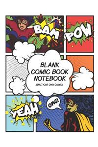 Blank Comic Book Notebook - Make Your Own Comics