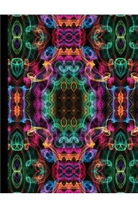 Abstract Curly Cues Notebook, Wide Ruled, 100 sheets/200 pages, 8.5
