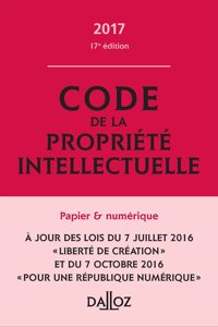 Code de la propriete intellectuelle 2017