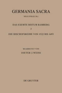 Germania Sacra, Bd 38,1, Die Bistümer der Kirchenprovinz Mainz