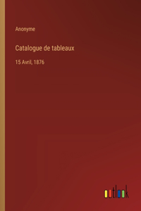 Catalogue de tableaux