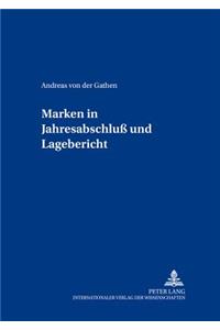 Marken in Jahresabschluß Und Lagebericht