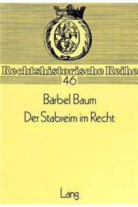 Der Stabreim Im Recht