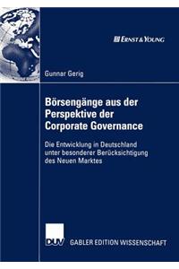 Börsengänge aus der Perspektive der Corporate Governance