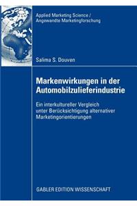 Markenwirkungen in Der Automobilzulieferindustrie