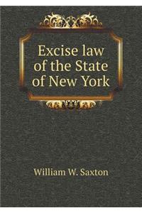 Excise Law of the State of New York