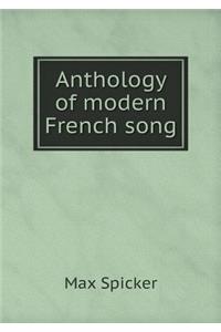 Anthology of modern French song