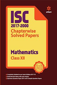 ISC Chapterwise Solved Papers Mathematics for Class 12